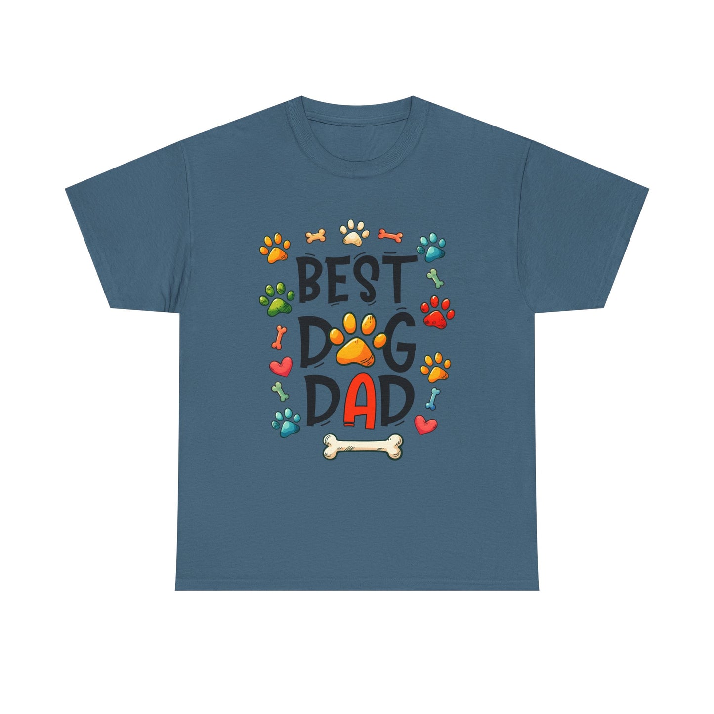 Best Dog Dad Heavy Cotton Tee | Perfect Gift for Dog Lovers