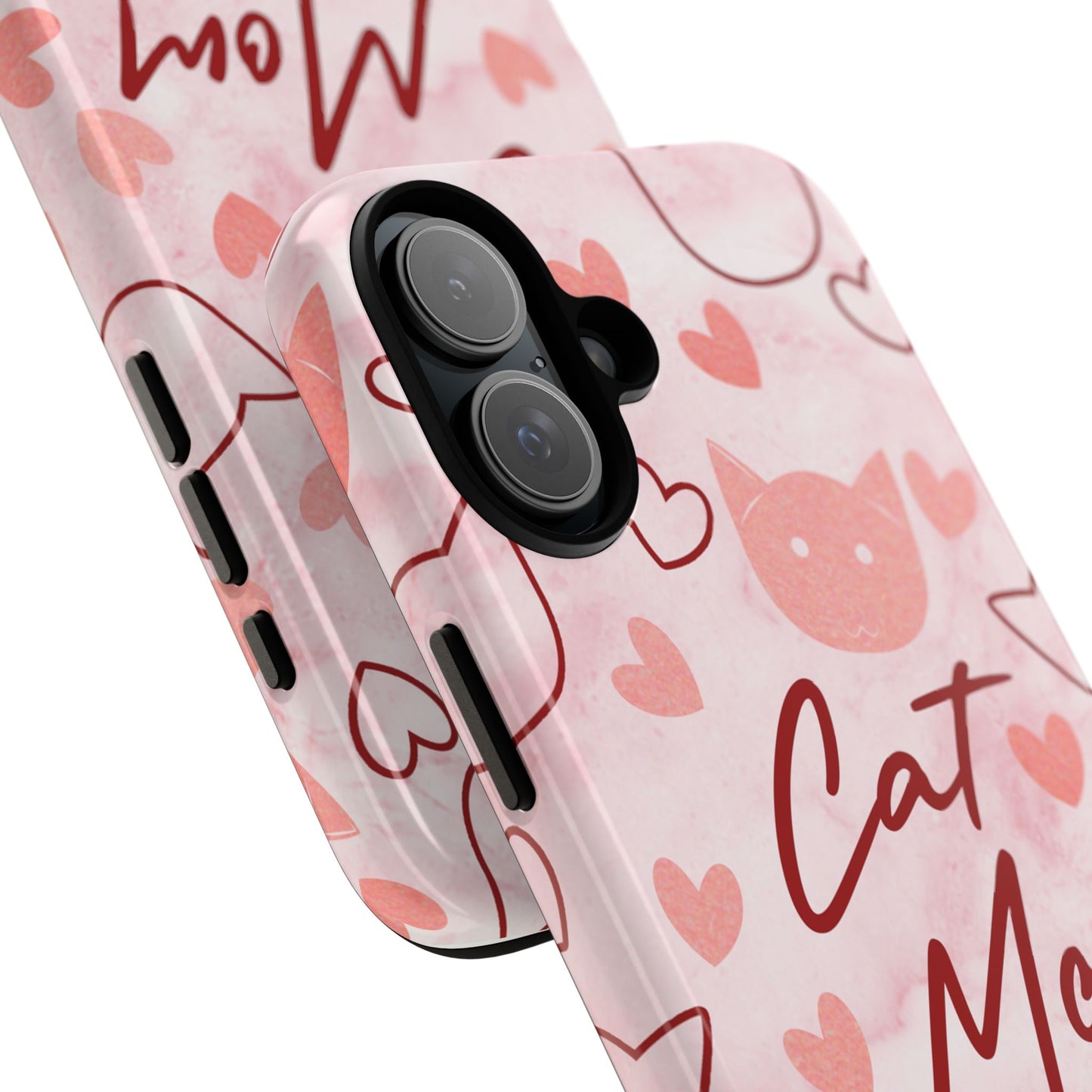 Cat Mom Phone Case - Cute Heart Design for Cat Lovers