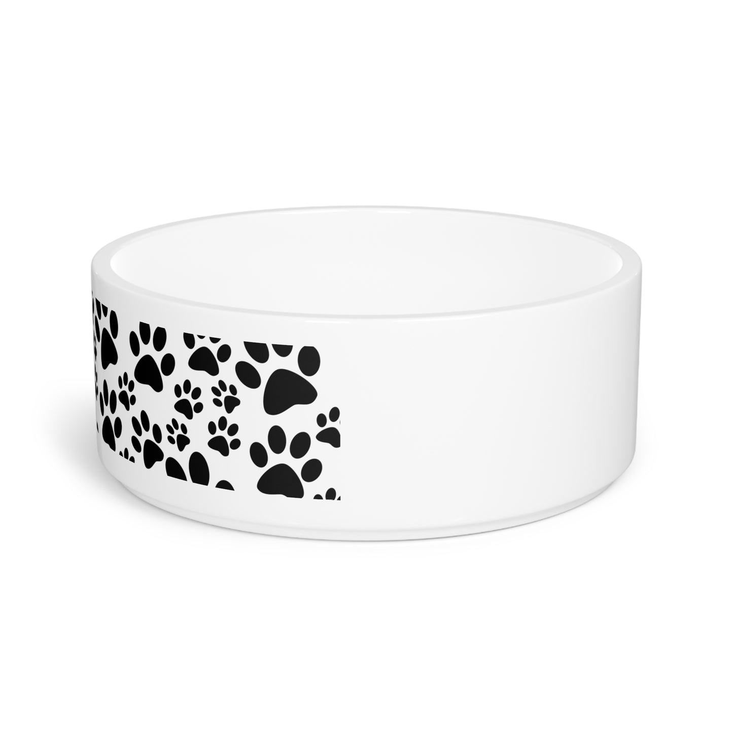 Stylish Pet Bowl with Paw Print Design | Perfect for Dog & Cat Lovers