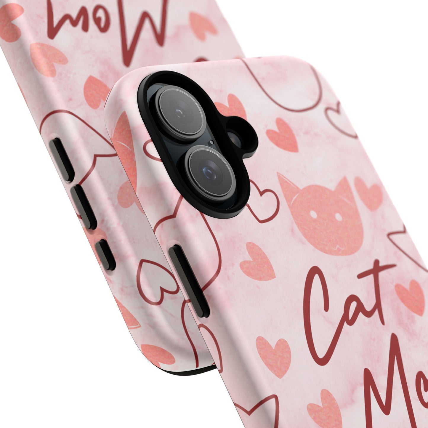 Cat Mom Phone Case - Cute Heart Design for Cat Lovers