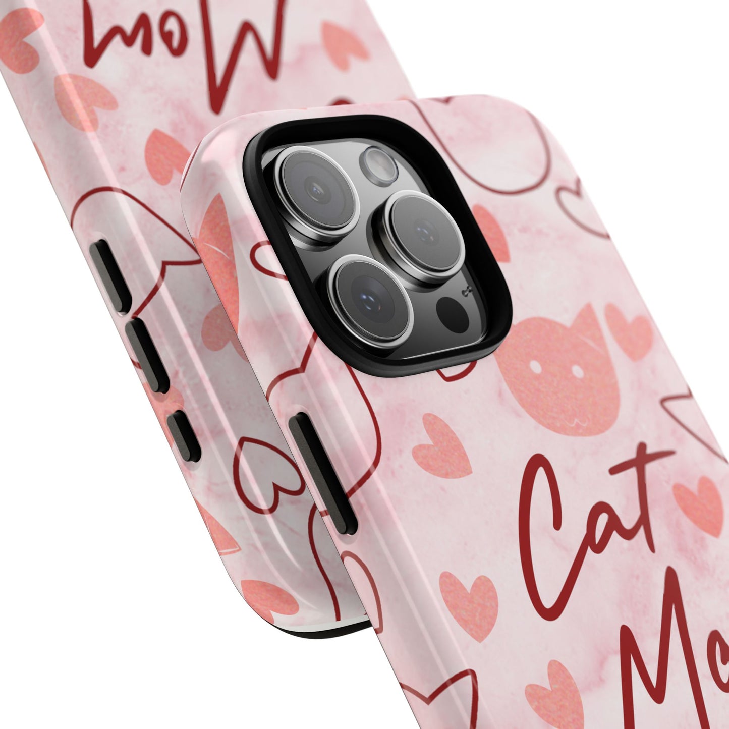 Cat Mom Phone Case - Cute Heart Design for Cat Lovers