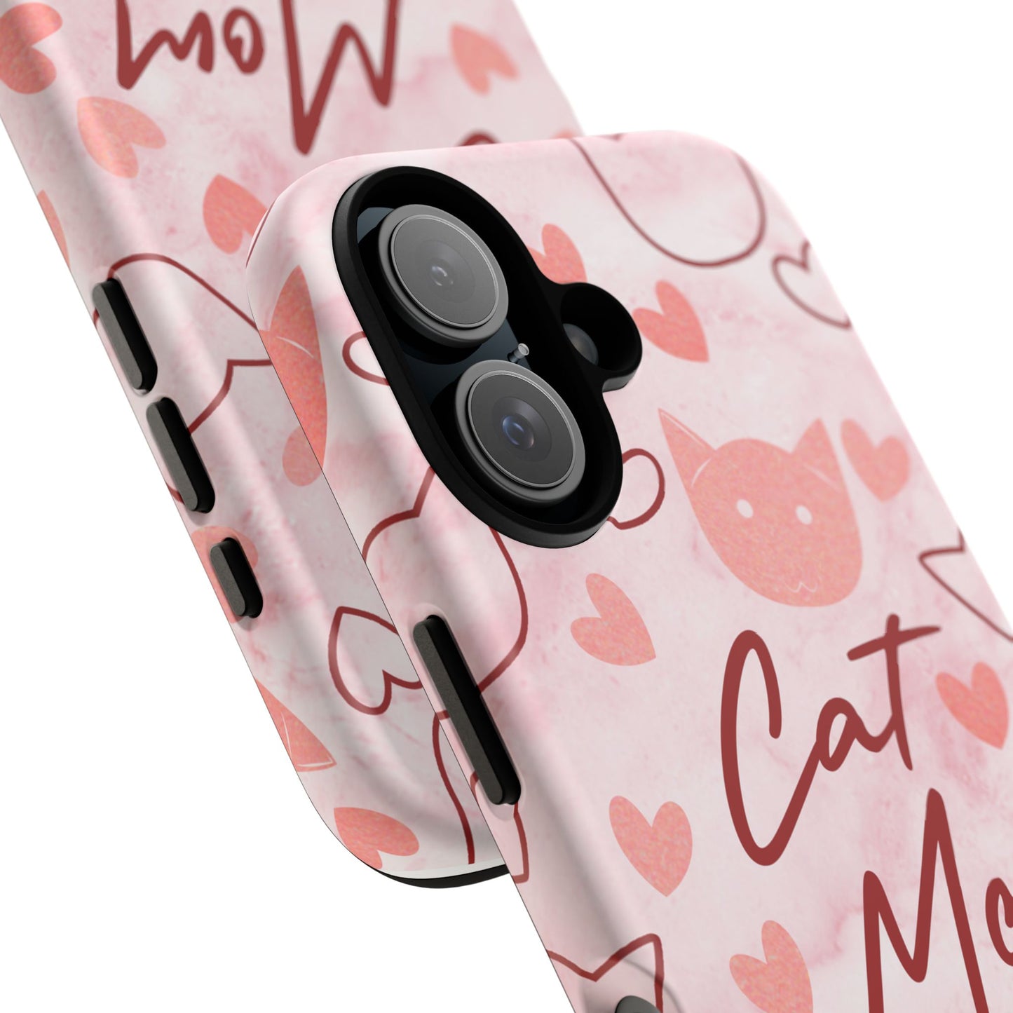 Cat Mom Phone Case - Cute Heart Design for Cat Lovers