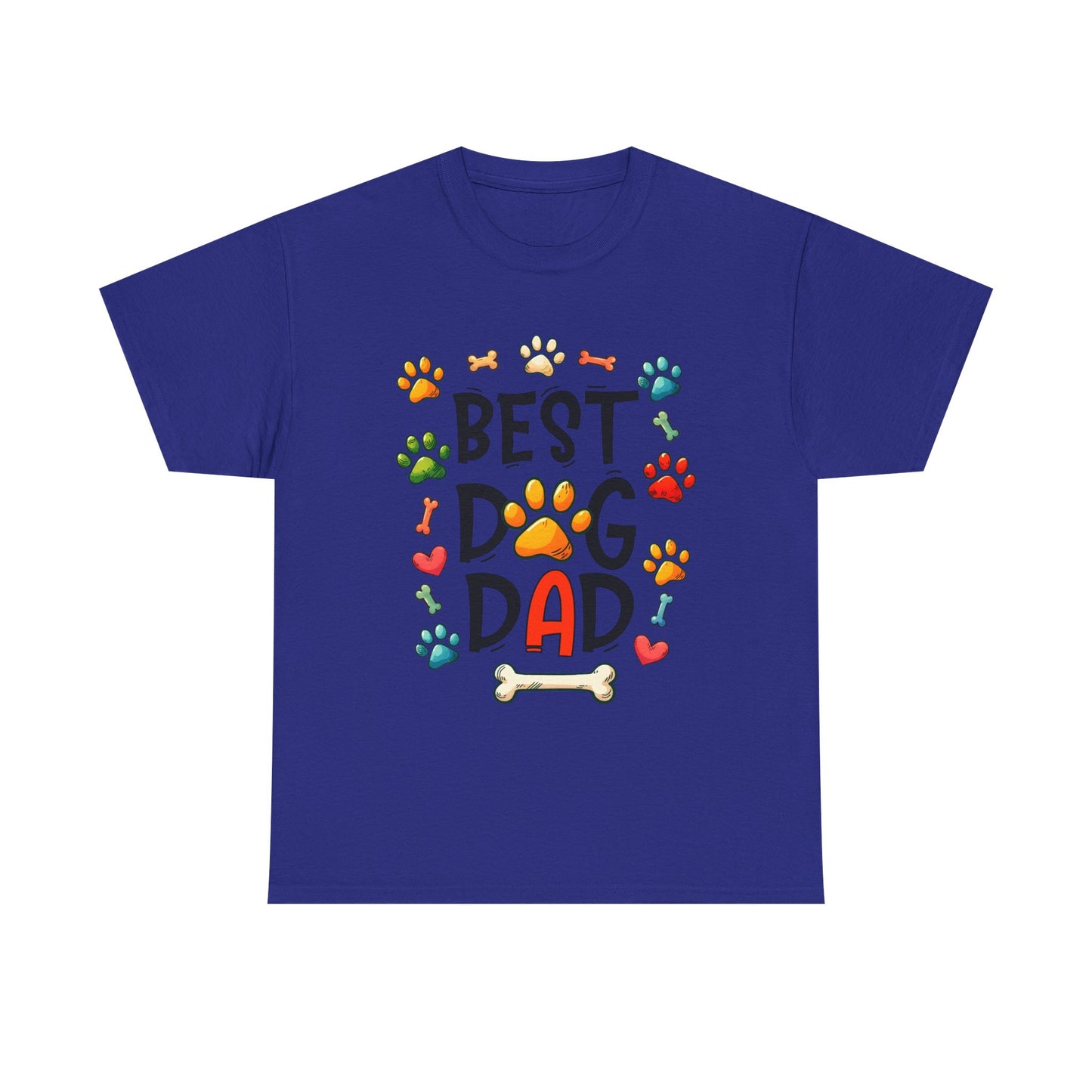 Best Dog Dad Heavy Cotton Tee | Perfect Gift for Dog Lovers