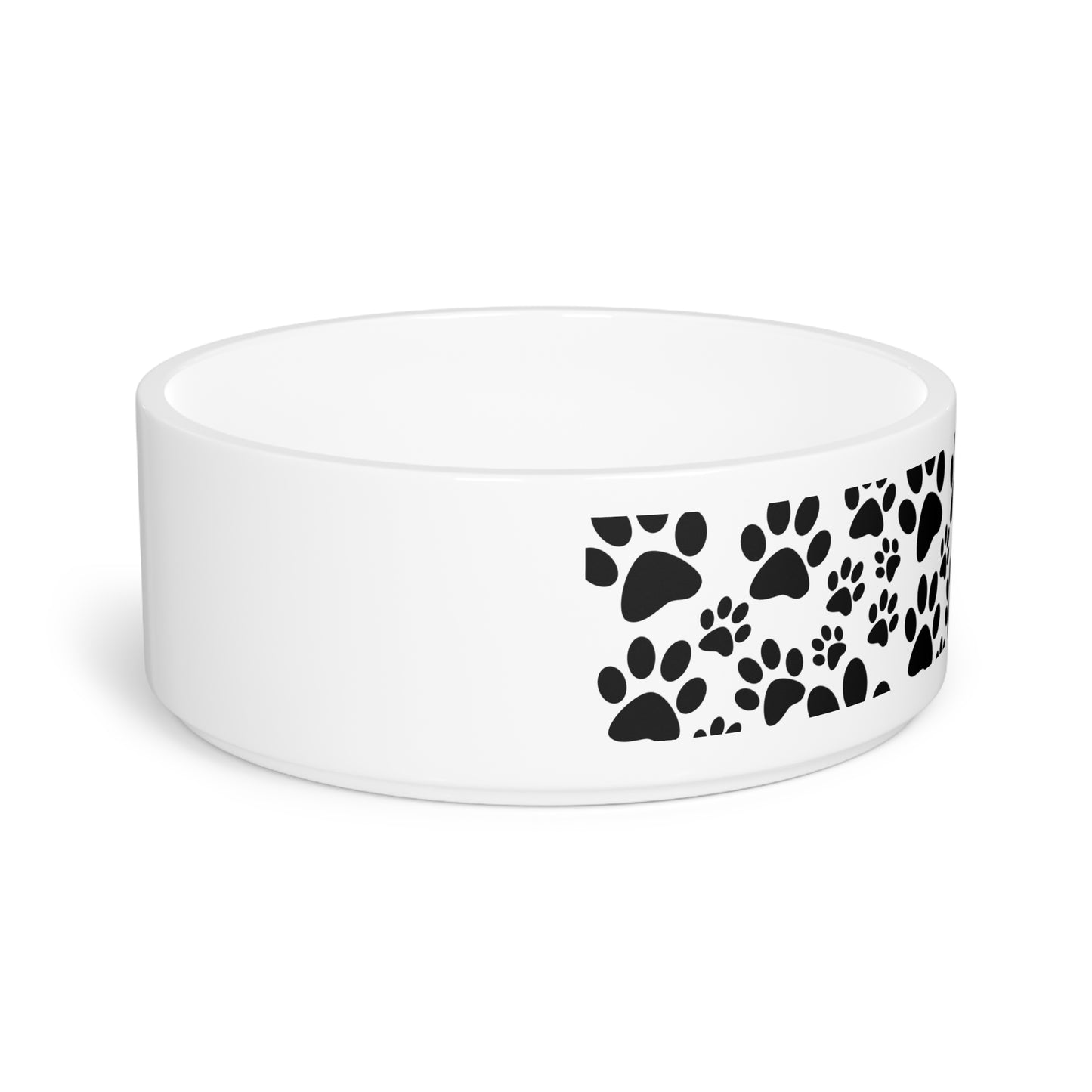 Stylish Pet Bowl with Paw Print Design | Perfect for Dog & Cat Lovers