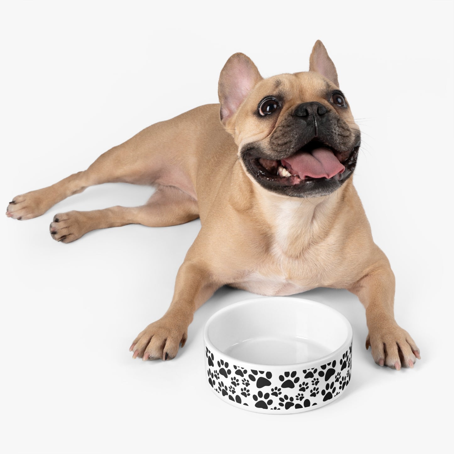 Stylish Pet Bowl with Paw Print Design | Perfect for Dog & Cat Lovers