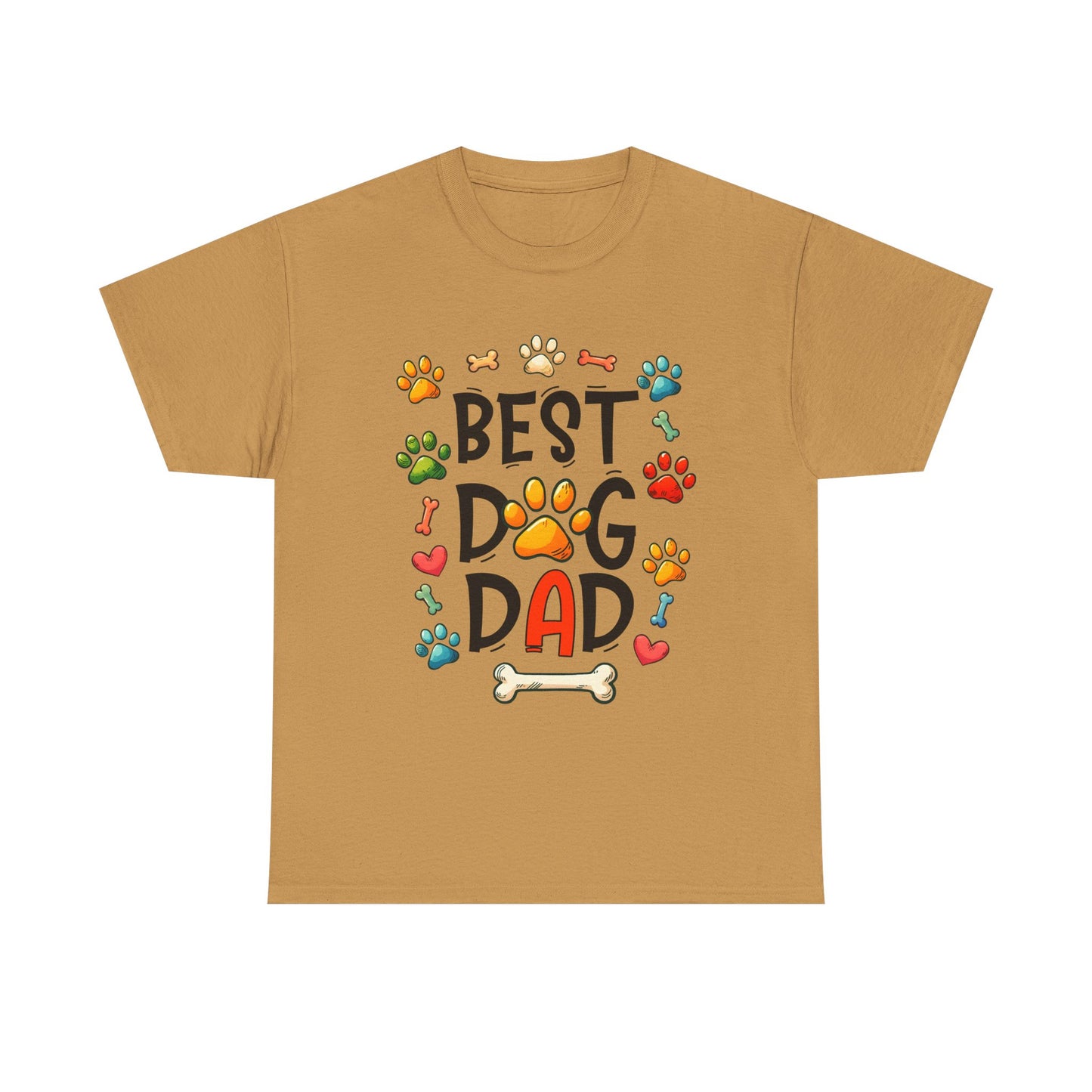 Best Dog Dad Heavy Cotton Tee | Perfect Gift for Dog Lovers