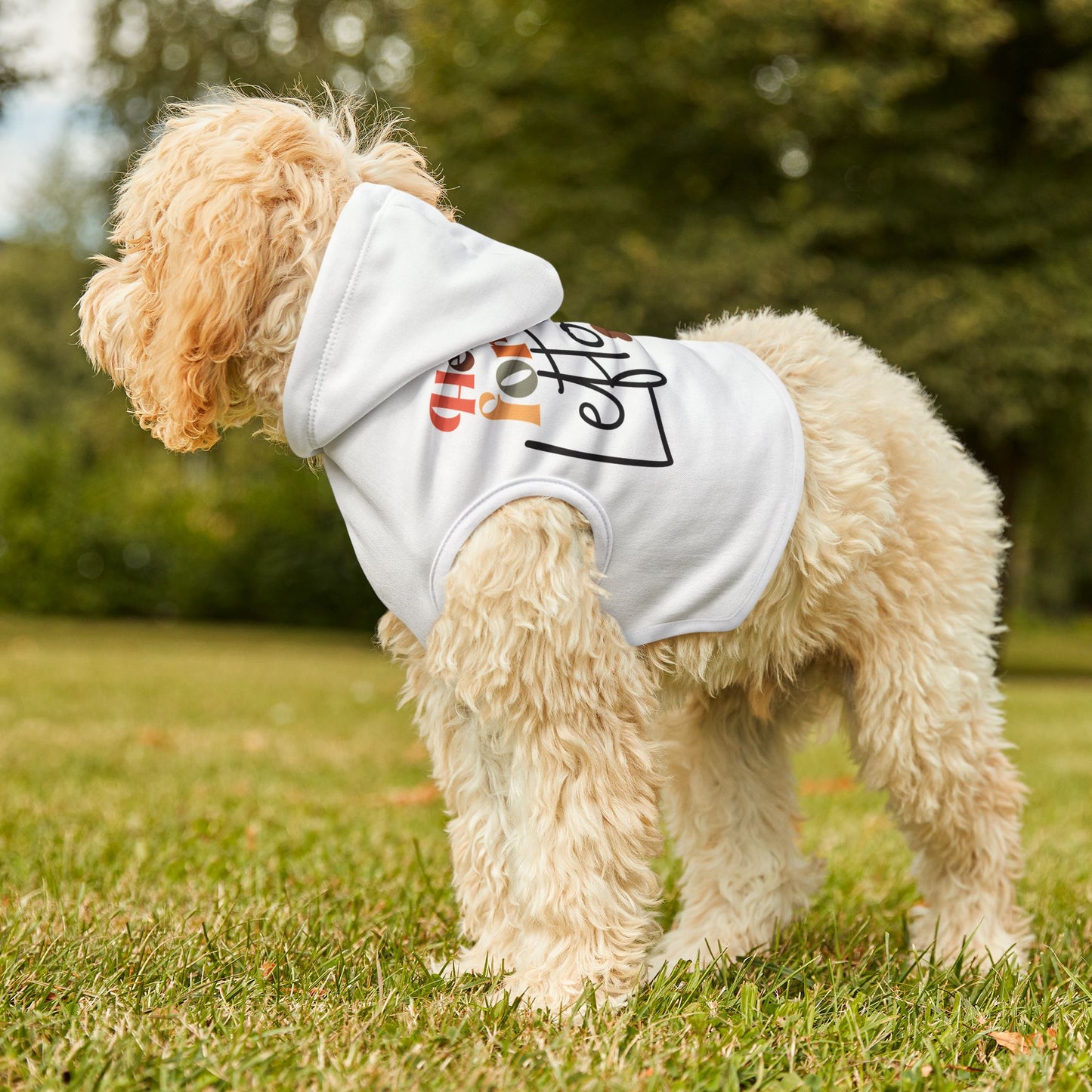 Playful Pet Hoodie - "Here for the Leftovers" Design for Dogs and Cats