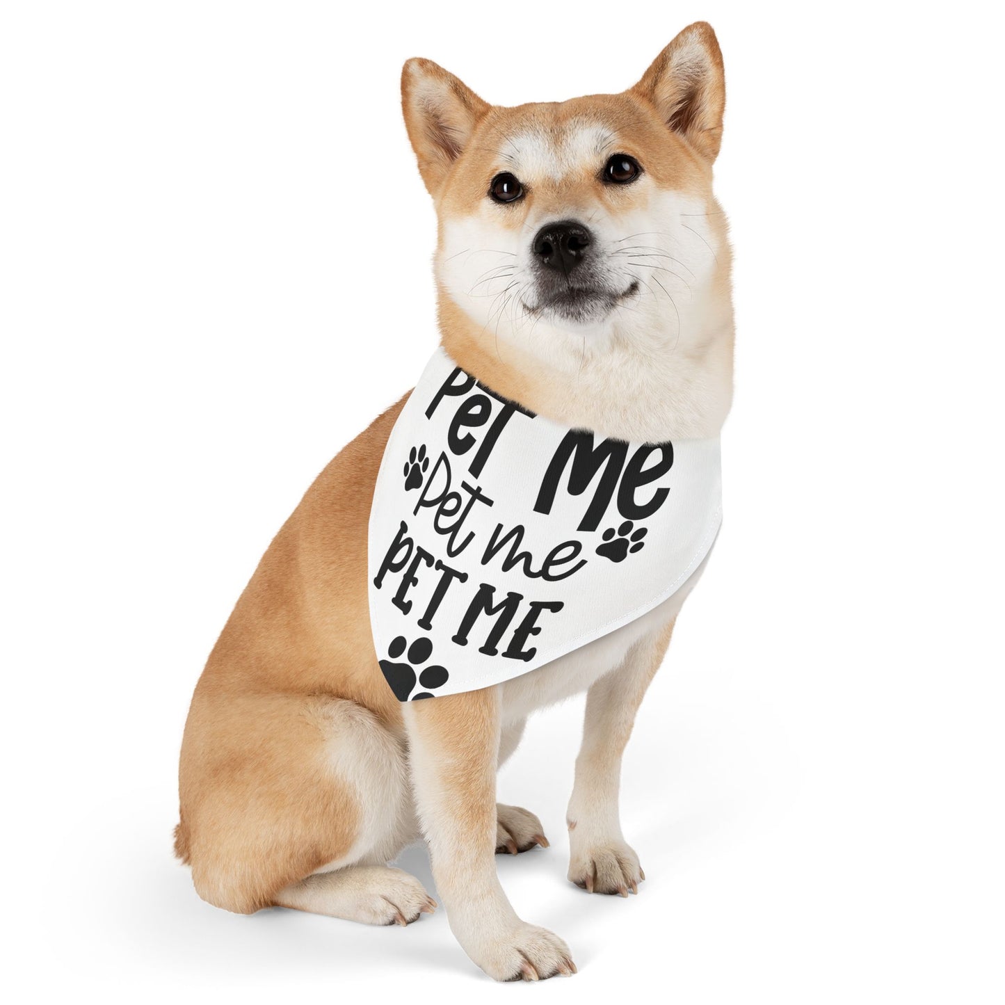 Cute 'Pet Me' Pet Bandana Collar for Dogs