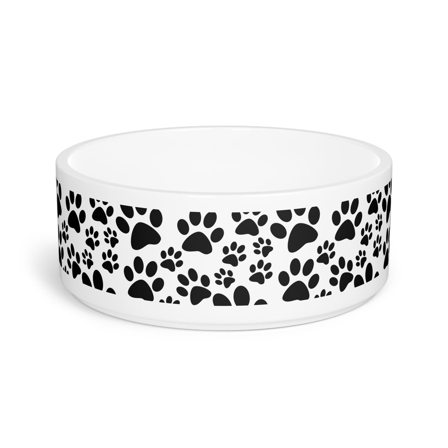 Stylish Pet Bowl with Paw Print Design | Perfect for Dog & Cat Lovers